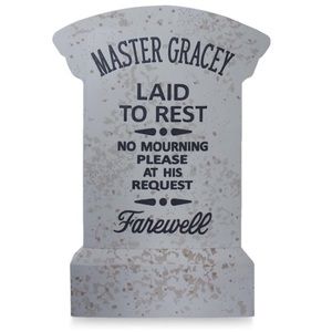 Disney The Haunted Mansion Master Gracey Garden Tombstone Replica